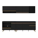 armario-de-cozinha-modulada-compacta-4-pcs-com-balcao-para-cooktop-veneza-multimoveis-mp2261-preto-dourado