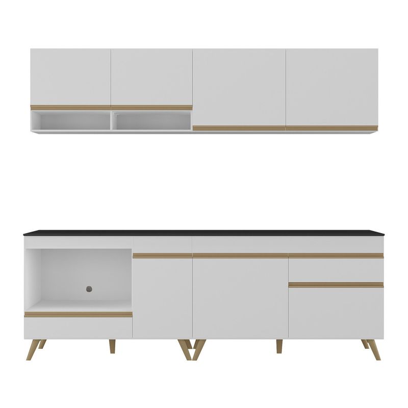 armario-de-cozinha-modulada-compacta-com-balcao-para-cooktop-forno-veneza-multimoveis-mp2262-branco-dourado