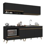 armario-de-cozinha-modulada-compacta-4-pcs-com-balcao-para-cooktop-veneza-multimoveis-mp2264-preto-dourado