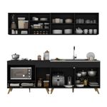 armario-de-cozinha-modulada-compacta-4-pcs-com-balcao-para-cooktop-veneza-multimoveis-mp2264-preto-dourado