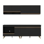 armario-de-cozinha-modulada-compacta-4-pcs-com-balcao-para-cooktop-veneza-multimoveis-mp2264-preto-dourado