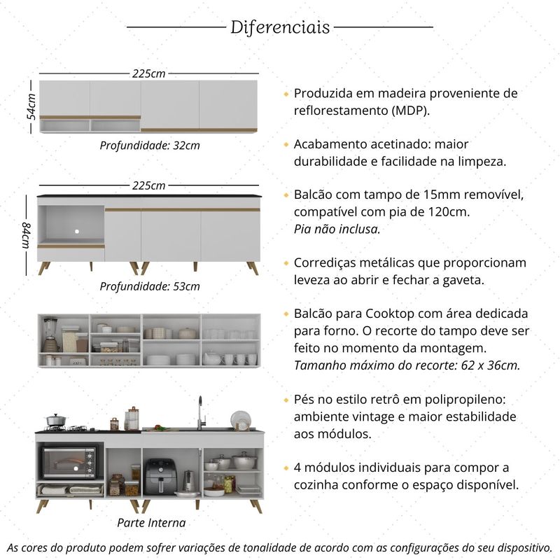 armario-de-cozinha-modulada-compacta-4-pcs-com-balcao-para-cooktop-veneza-multimoveis-mp2264-branco-dourado