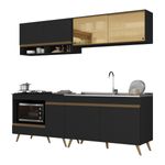armario-de-cozinha-modulada-compacta-225cm-com-balcao-para-cooktop-veneza-multimoveis-mp2265-preto-dourado