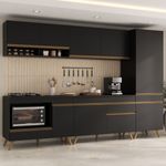 cozinha-modulada-completa-compacta-5-pcs-com-balcao-para-cooktop-veneza-multimoveis-mp2266-preto-dourado