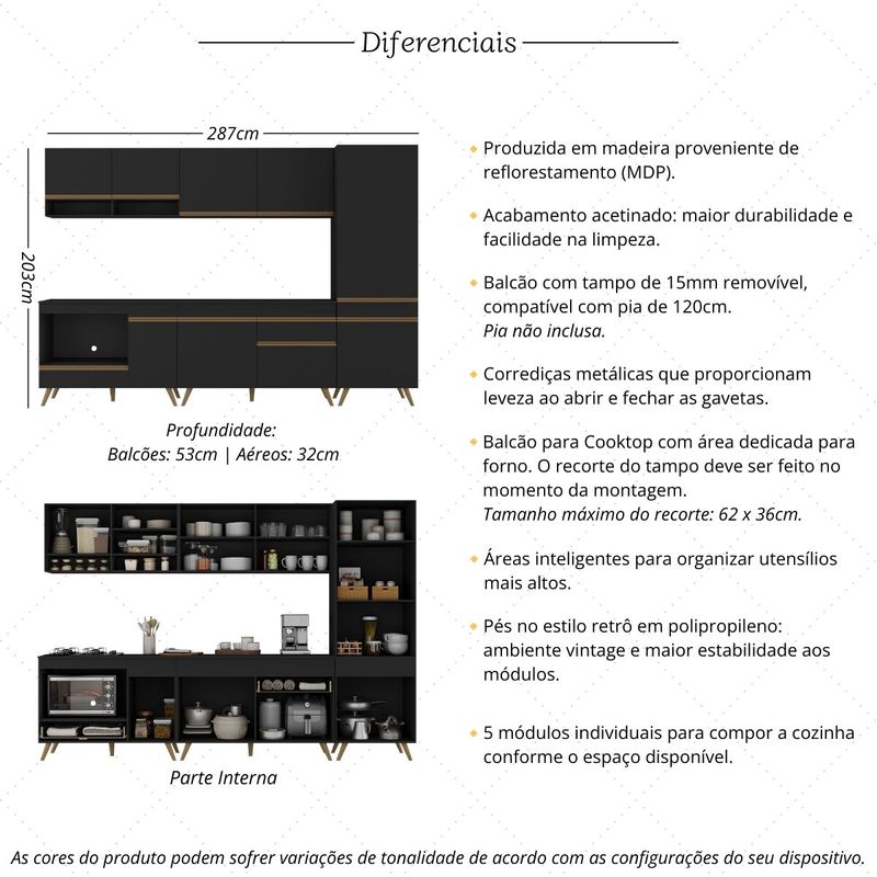 cozinha-modulada-completa-compacta-5-pcs-com-balcao-para-cooktop-veneza-multimoveis-mp2266-preto-dourado