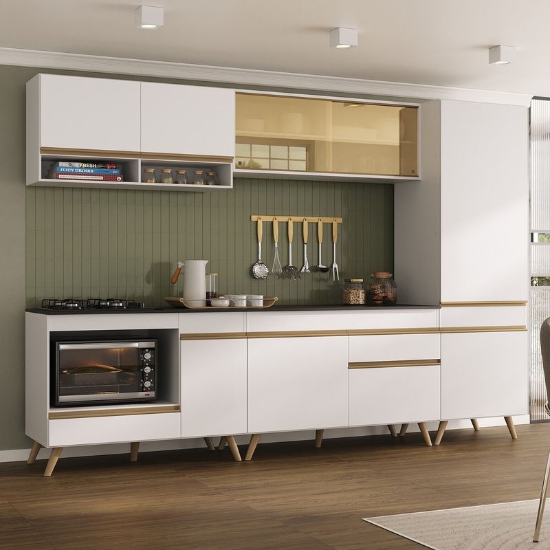 cozinha-modulada-completa-compacta-287cm-com-balcao-para-cooktop-veneza-multimoveis-mp2267-branco-dourado
