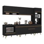 cozinha-modulada-completa-compacta-5-pcs-com-balcao-para-cooktop-veneza-multimoveis-mp2268-preto-dourado
