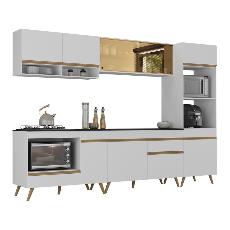 cozinha-modulada-completa-compacta-287cm-com-balcao-para-cooktop-veneza-multimoveis-mp2269-branco-dourado