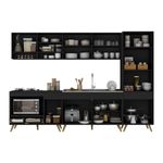 cozinha-modulada-completa-compacta-5-pcs-com-balcao-para-cooktop-veneza-multimoveis-mp2270-preto-dourado