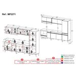 cozinha-modulada-completa-287cm-5-pcs-com-balcao-para-cooktop-veneza-multimoveis-mp2271-preto-dourado