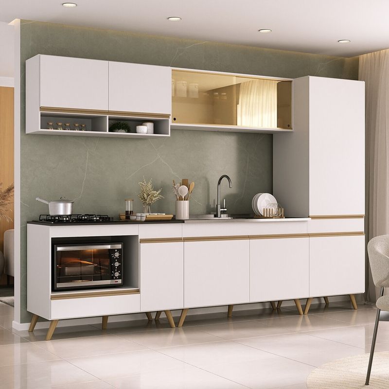 cozinha-modulada-completa-287cm-5-pcs-com-balcao-para-cooktop-veneza-multimoveis-mp2271-branco-dourado