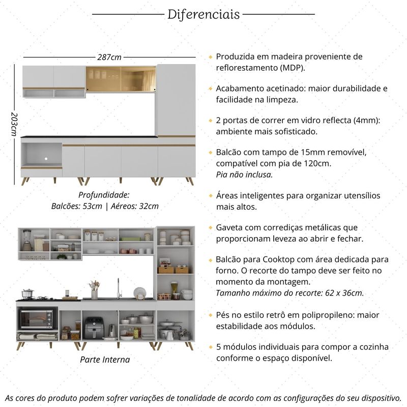 cozinha-modulada-completa-287cm-5-pcs-com-balcao-para-cooktop-veneza-multimoveis-mp2271-branco-dourado
