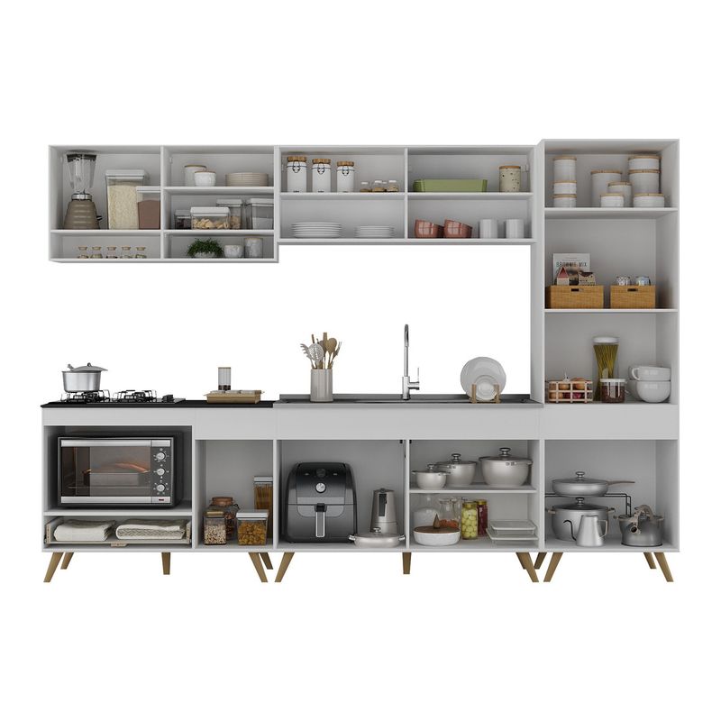 cozinha-modulada-completa-287cm-5-pcs-com-balcao-para-cooktop-veneza-multimoveis-mp2271-branco-dourado