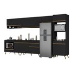 cozinha-modulada-completa-357cm-6-pcs-com-balcao-para-cooktop-veneza-multimoveis-mp2272-preto-dourado