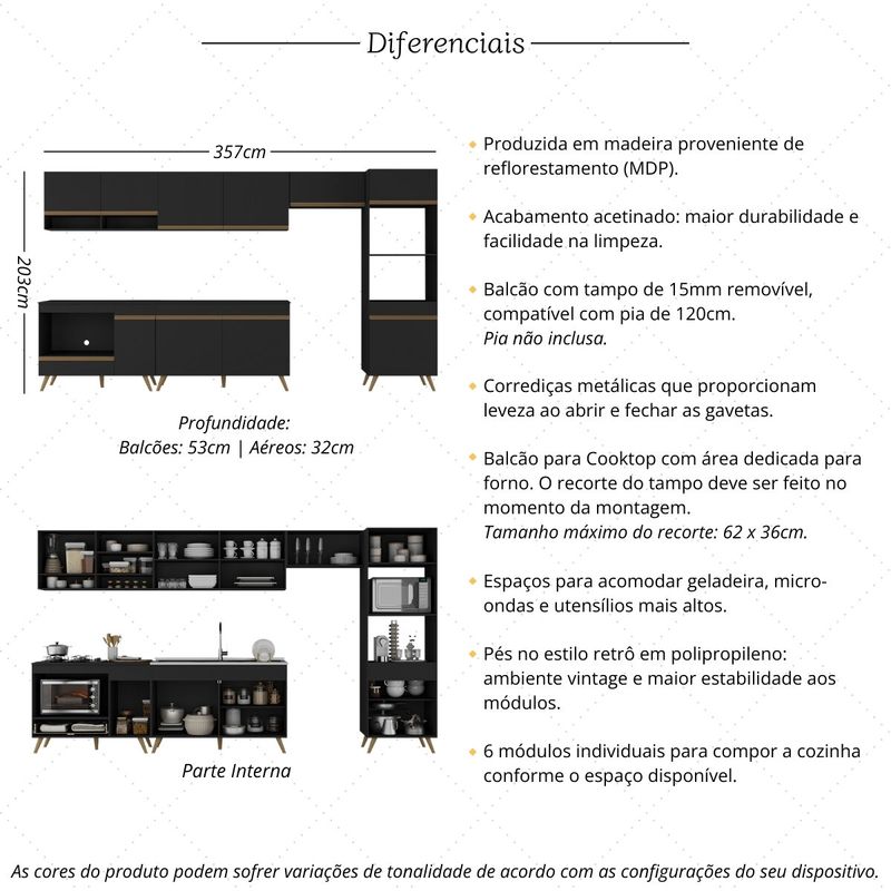 armario-de-cozinha-modulada-completa-6-pcs-com-balcao-para-cooktop-veneza-multimoveis-mp2273-preto-dourado