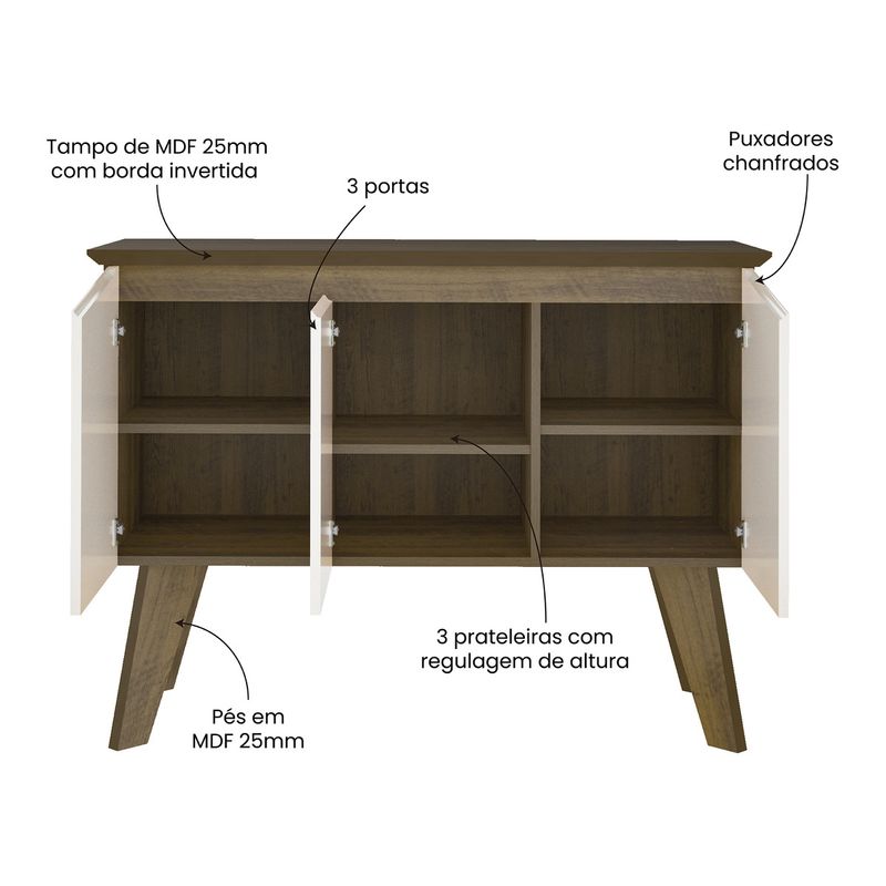 aparador-buffet-110cm-3-portas-com-pes-retro-multimoveis-cr50128-pinho-off-white