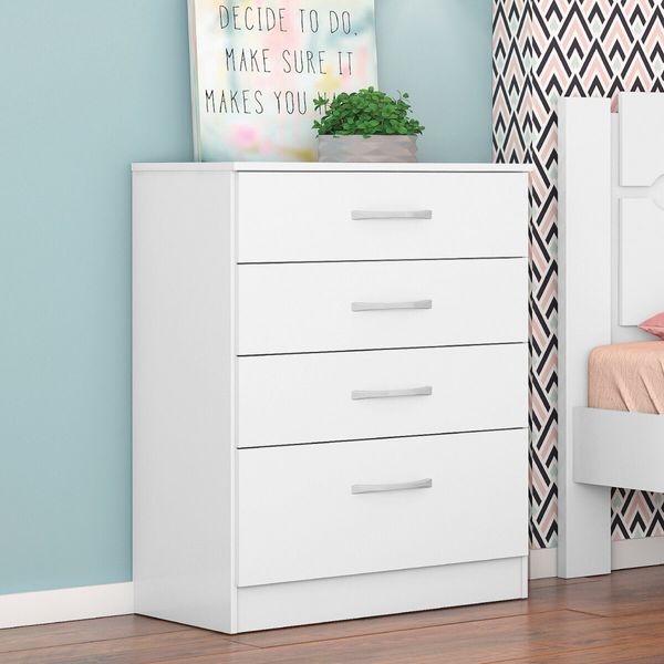 Cômoda com 4 Gavetas 63cm Multimóveis CR35290 Branco