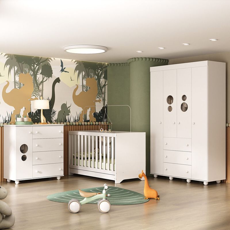 quarto-infantil-completo-com-berco-3-em-1-para-colchao-130x60cm-multimoveis-mp4383-branco