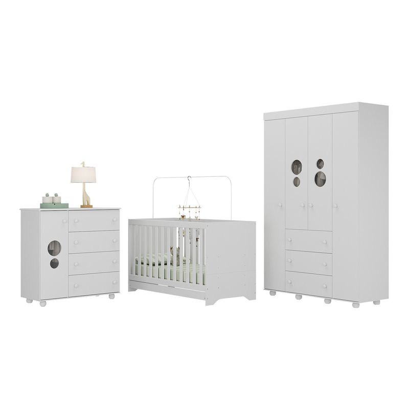 quarto-infantil-completo-com-berco-3-em-1-para-colchao-130x60cm-multimoveis-mp4383-branco