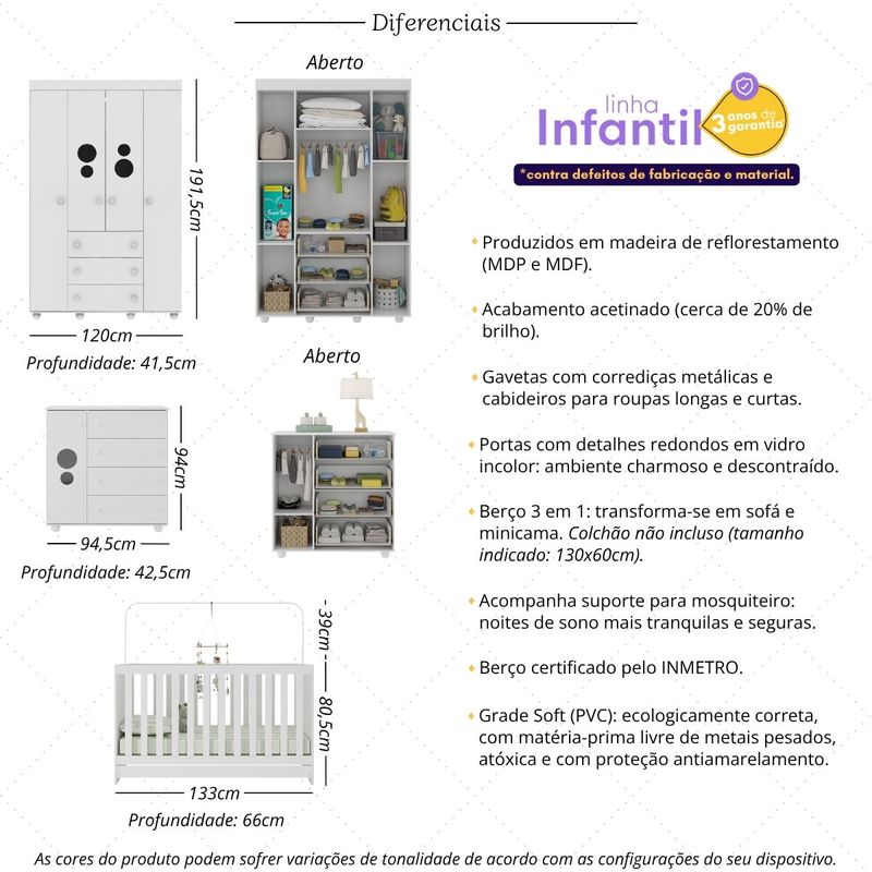 quarto-infantil-completo-com-berco-3-em-1-para-colchao-130x60cm-multimoveis-mp4383-branco