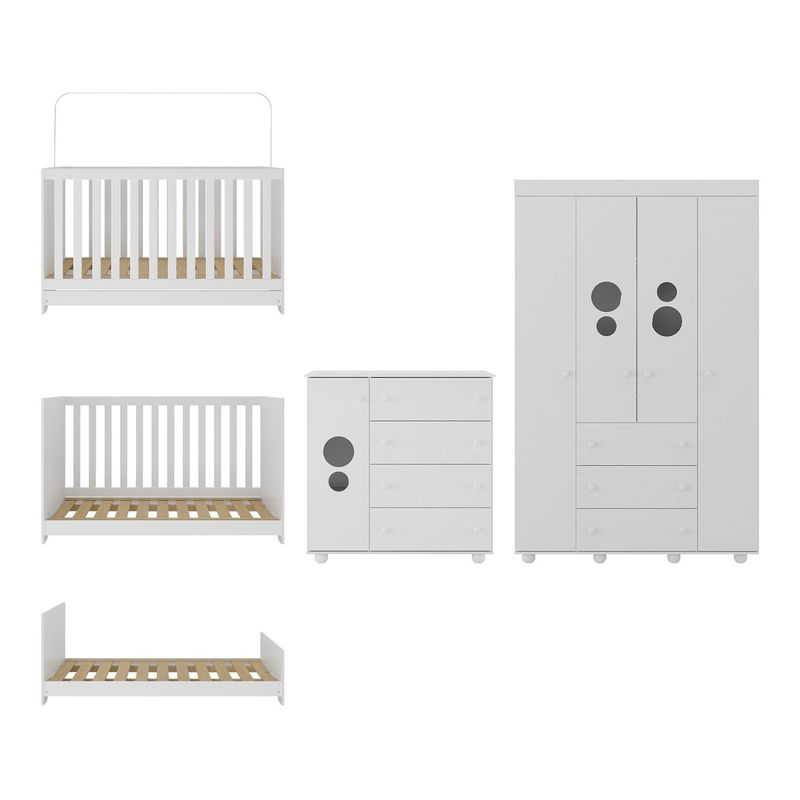 quarto-infantil-completo-com-berco-3-em-1-para-colchao-130x60cm-multimoveis-mp4383-branco
