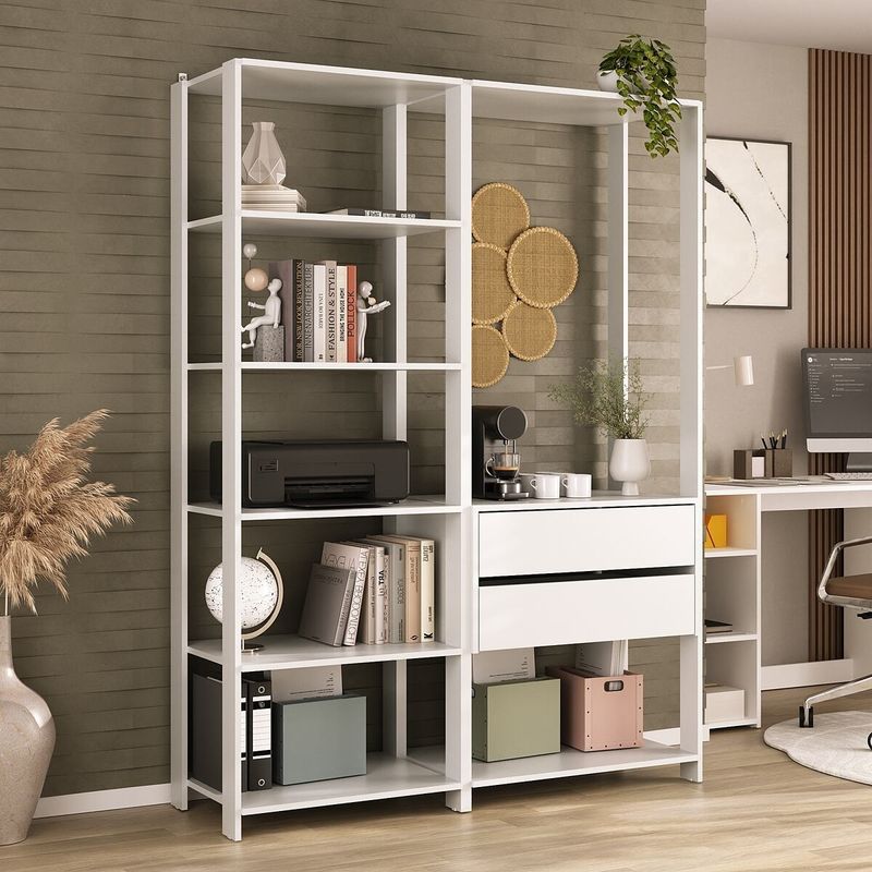 estante-livreiro-modular-135cm-2-pecas-com-2-gavetas-multimoveis-mp6029-branco