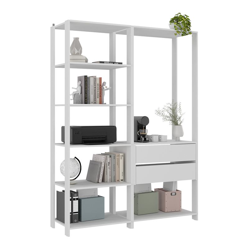 estante-livreiro-modular-135cm-2-pecas-com-2-gavetas-multimoveis-mp6029-branco