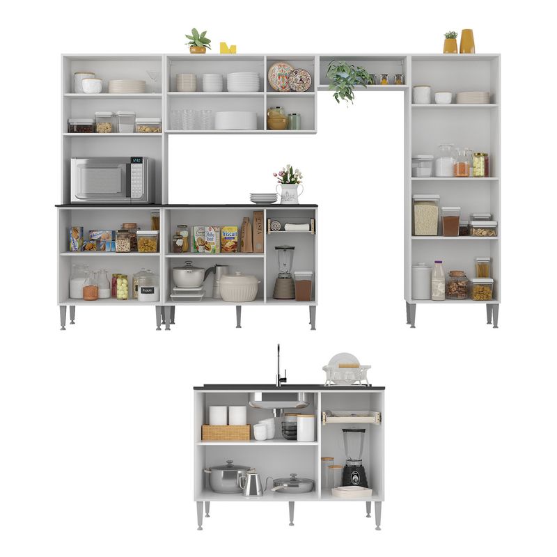 armario-de-cozinha-modulada-completa-6-pcs-com-balcao-para-pia-Siena-multimoveis-mp2285-branco-lacca-fume