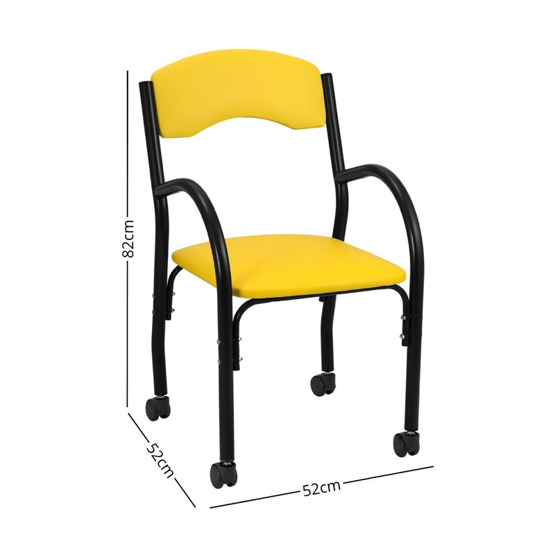 cadeira-de-escritorio-estofada-com-rodizios-52cm-multimoveis-cr25288-preto-amarelo