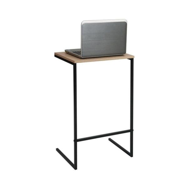 Mesa Lateral Apoio para Notebook 45cm Multimóveis CR45329 Preto/Madeirado