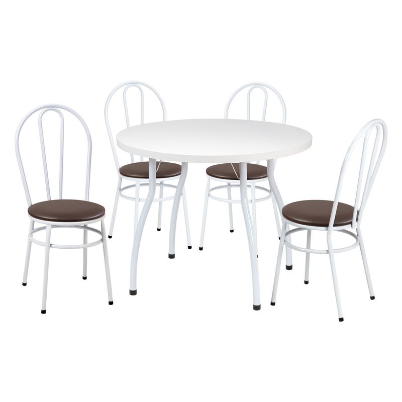 conjunto-mesa-de-jantar-redonda-90cm-com-4-cadeiras-multimoveis-cr50135-branco-marrom