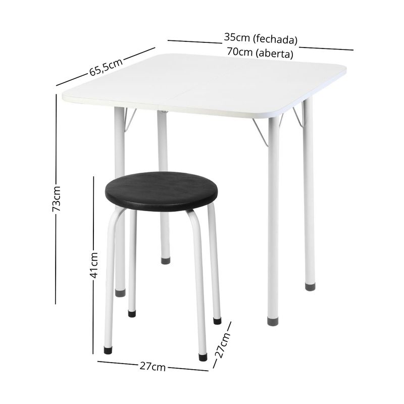 conjunto-mesa-de-jantar-dobravel-65-5cm-com-4-banquetas-multimoveis-cr50141-branco-preto
