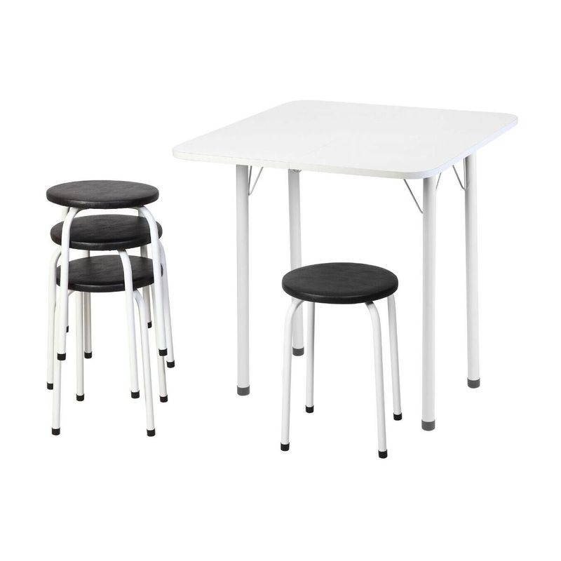 conjunto-mesa-de-jantar-dobravel-65-5cm-com-4-banquetas-multimoveis-cr50141-branco-preto