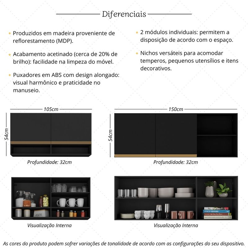 kit-armario-cozinha-aereo-105cm-com-aereo-150cm-veneza-multimoveis-mp2291-preto-dourado