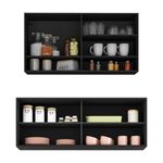 kit-armario-cozinha-aereo-105cm-e-aereo-120cm-com-portas-de-vidro-multimoveis-mp2293-preto-dourado