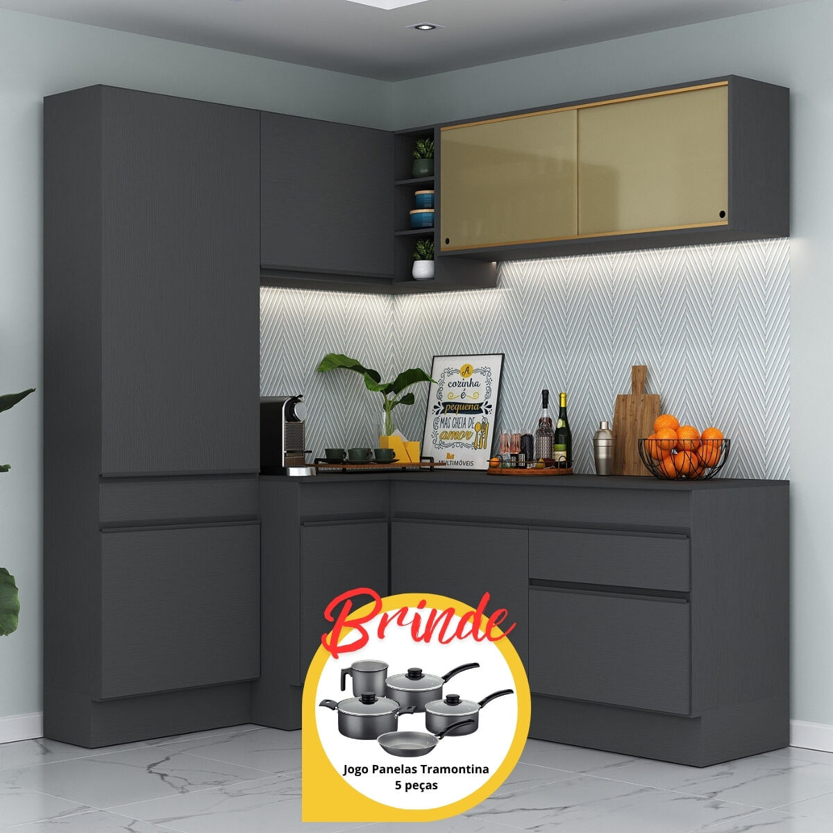 acoms MERIT-5 FMトランシーバー AH-760 2台セット Armário Cozinha Completa Canto Veneza MP2089 Multimóveis Preto +