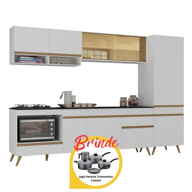 cozinha-modulada-completa-compacta-287cm-com-balcao-para-cooktop-veneza-multimoveis-mp2267-branco-dourado