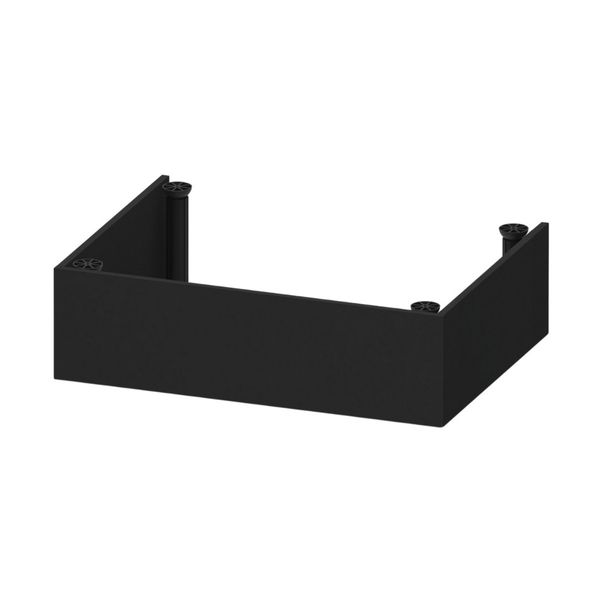 Kit Rodapé para Paneleiro/Torre Quente 62cm Veneza com Pés Multimóveis MP3730 Preto