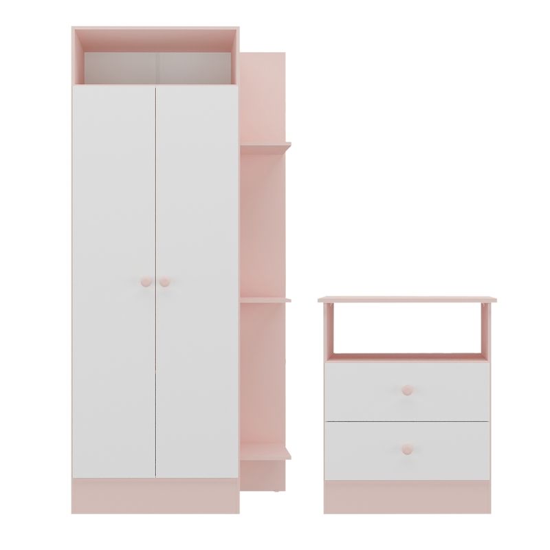 guarda-roupas-2-portas-com-comoda-2-gavetas-multimoveis-mp4264-rosa-branco