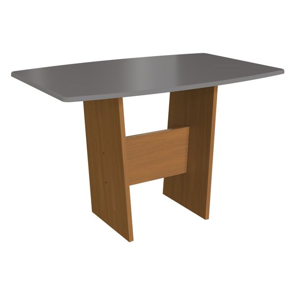 Mesa de Jantar 137cm 6 Lugares Multimóveis CR50214 Freijó/Titânio