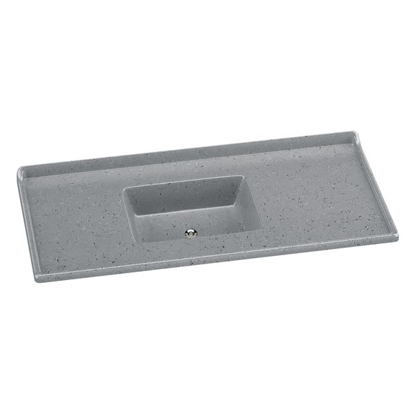 Pia de Cozinha Mármore Sintético 120x55cm Multimóveis CR20479 Cinza