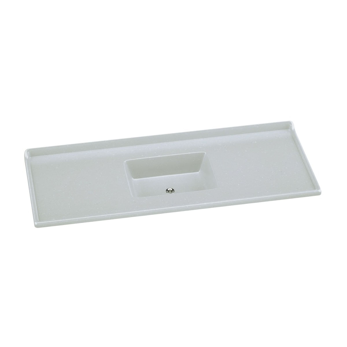 Pia de Cozinha Mármore Sintético 140x55cm Multimóveis CR20480 Off White