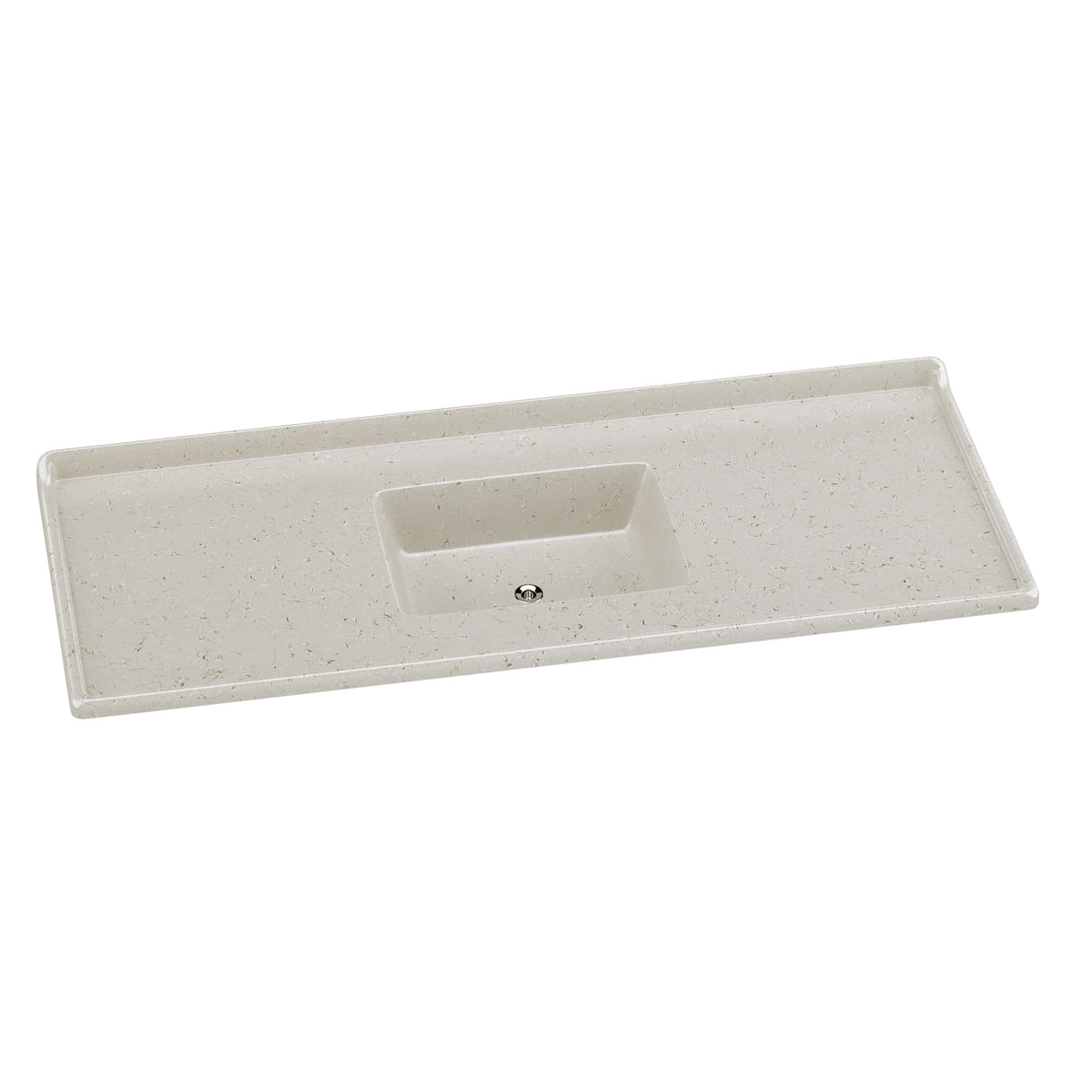 Pia de Cozinha Mármore Sintético 140x55cm Multimóveis CR20480 Travertino