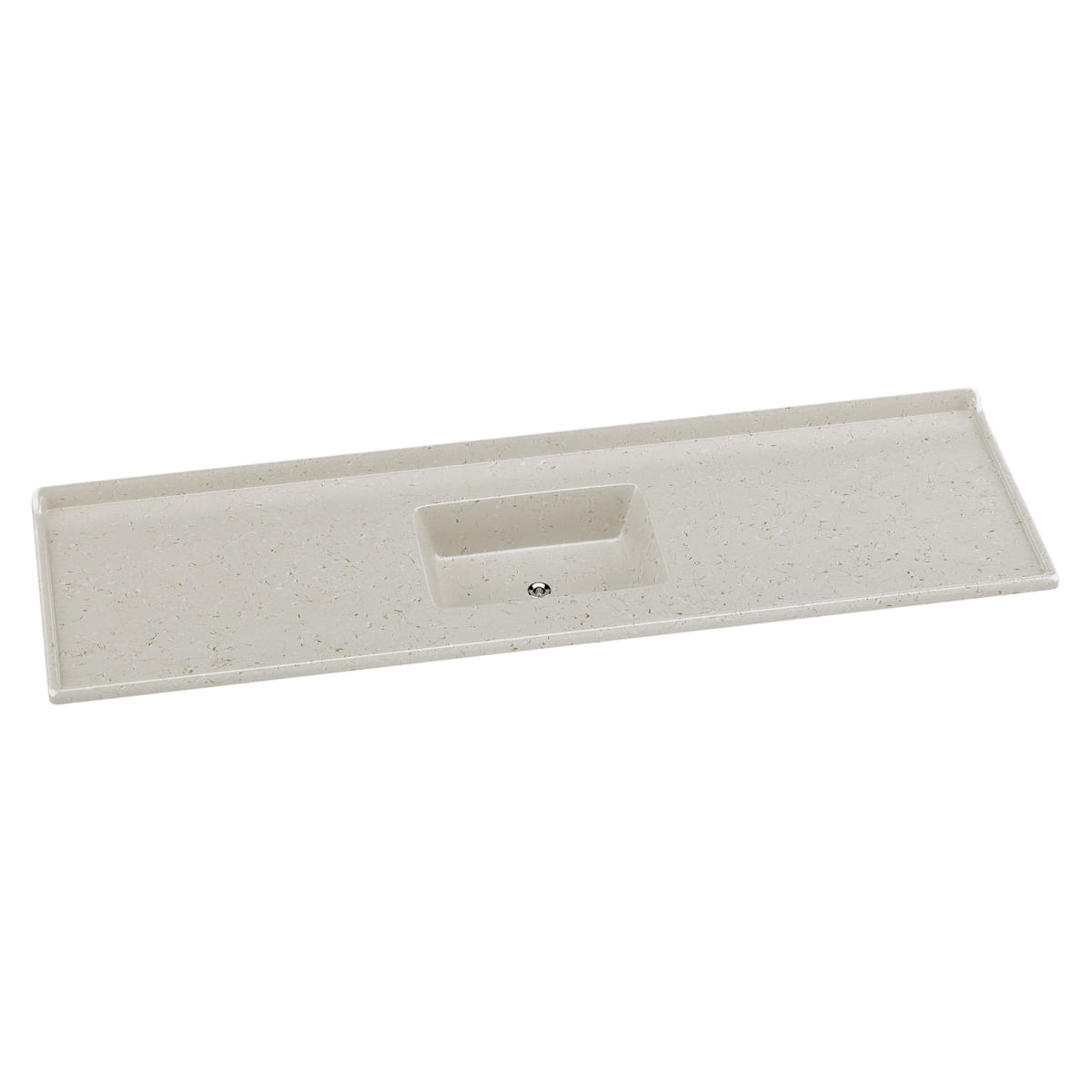 Pia de Cozinha Mármore Sintético 180x55cm Multimóveis CR20483 Travertino