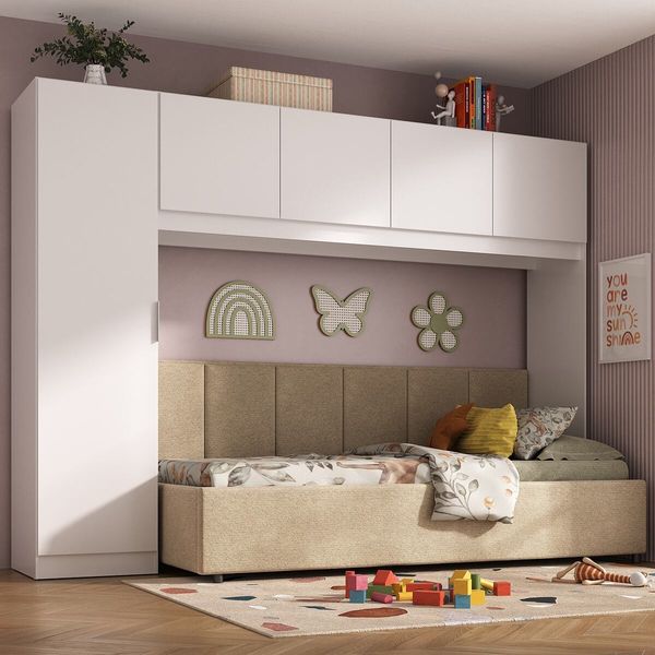 Guarda-Roupas 5 Portas Maçã do Amor Multimóveis BB4021 Branco