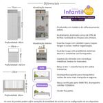 Jogo de Quarto Infantil com Colchão Incluso Trevalla Móveis Pom Pom Branco-1758906345906