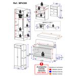 Jogo de Quarto Infantil com Colchão Incluso Trevalla Móveis Pom Pom Branco-1758906351179