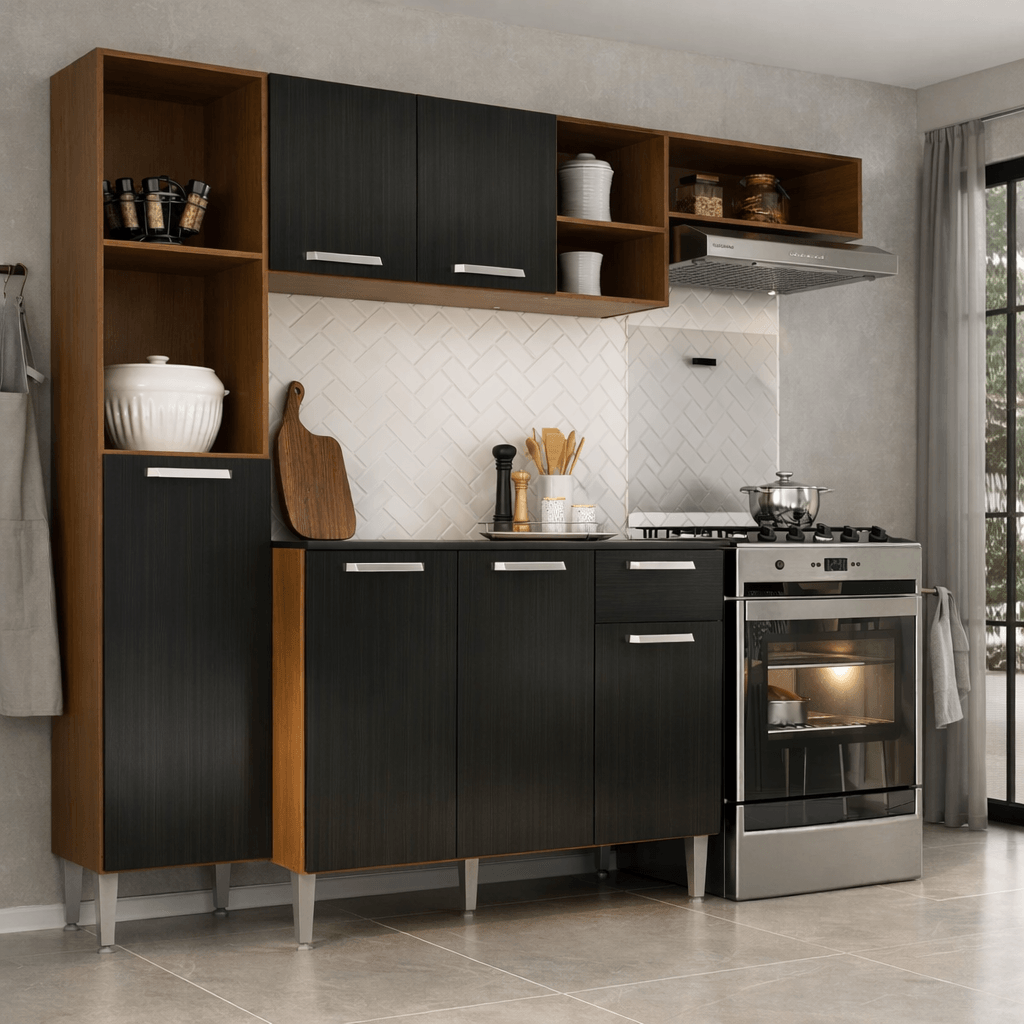 Cozinha WM-6S Planet Smart キッチン家電 Compacta Gaveta 1 Portas 6 MP2183 Multimóveis Smart キッチン家電