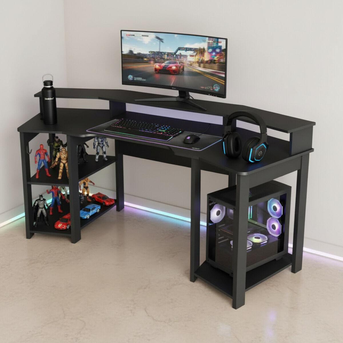Mesa Gamer Multimóveis CR25062 Preto