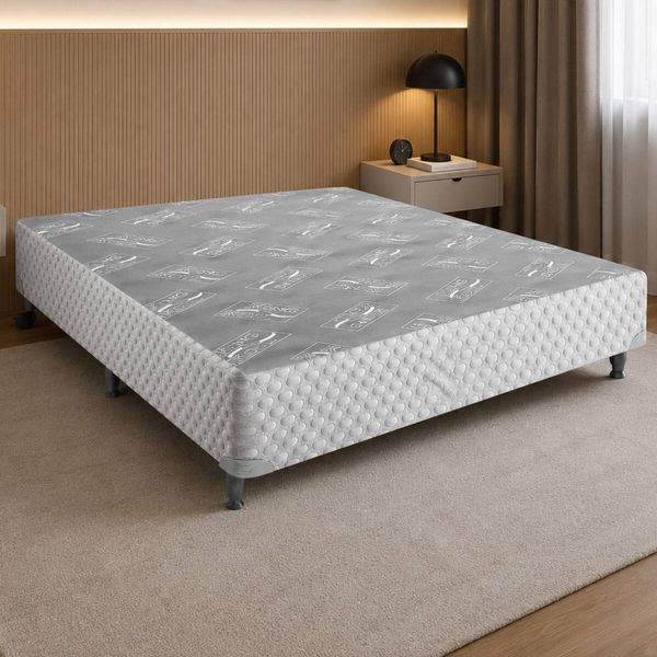 Base Box de Casal (138x188x41) Multimóveis CR461C Branco